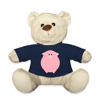 CUTE PIG SMILING - Teddy - French Navy - Vorne