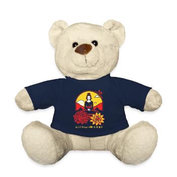 Ruhe bewahren und loslassen mit Yoga - Teddy - French Navy - Vorne
