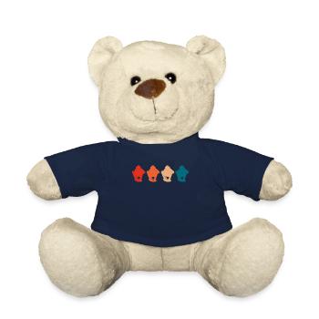Vier Goldwäscher in Retro-Farben Goldschürfen - Teddy - French Navy - Vorne