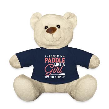 Kayak Kayaker Kayaker - Teddy Bear - french navy - Front