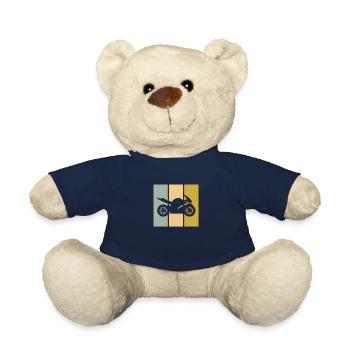 Motorcycle - Teddy Bear - french navy - Front