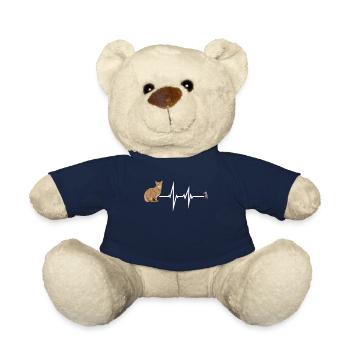 Cat Friend, Cat Accessories Gift - Teddy Bear - french navy - Front