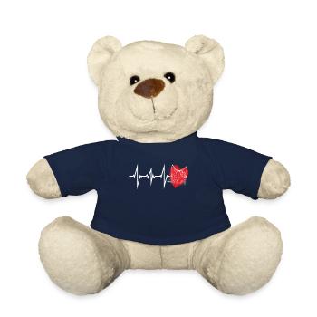 Cat Friend, Cat Accessories Gift - Teddy Bear - french navy - Front