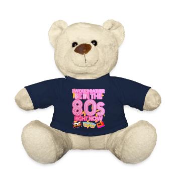 1980 Disco Retro 80s Party 80s - Teddy Bear - french navy - Front