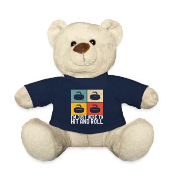 Curling Curling players - Teddy Bear - french navy - Front