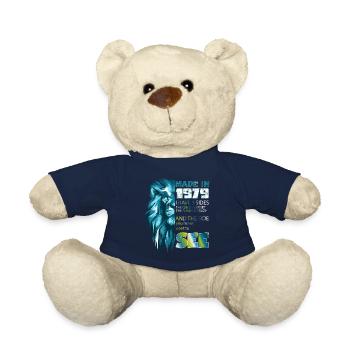 Lion - fabriqué en 1979 Année d’anniversaire - Nounours - bleu marine - Devant