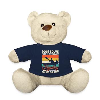 Kajak Kajakfahrer Kajaker Hund - Teddy - French Navy - Vorne