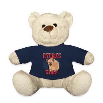 Hyène Hyène Cadeau de Hyène tachetée - Nounours - bleu marine - Devant