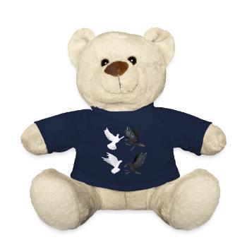 Funny Bird Watcher Birding Watching - Teddy Bear - french navy - Front