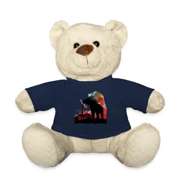 Ours, nature, environnement, protection de - Nounours - bleu marine - Devant