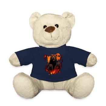 Ours, nature, environnement, protection de - Nounours - bleu marine - Devant