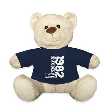1982 Oktober Limited Edition 41. Geburtstag Deko - Teddy - French Navy - Vorne