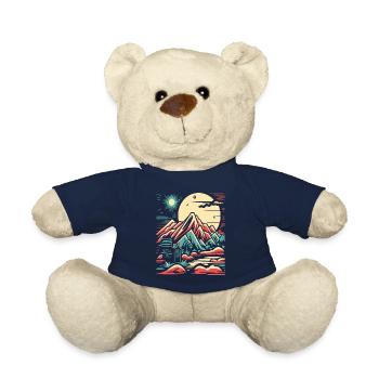Japanische Berglandschaft und Tempel - Teddy - French Navy - Vorne