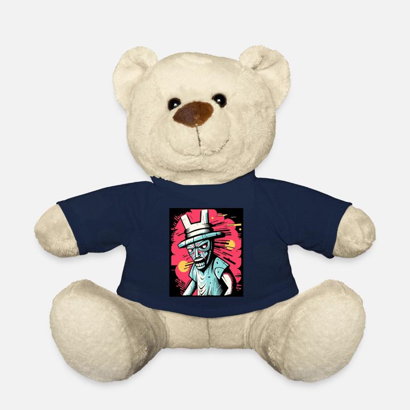 Abstrait Angry Bunny Man Art Graffiti - Nounours - bleu marine