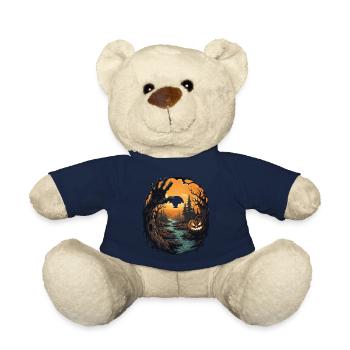 Halloween Emerging Hands Spooky Pumpkin - Teddy - French Navy - Vorne