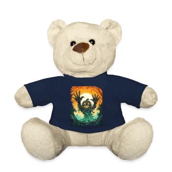 Halloween Emerging Hands Spooky Pumpkin - Teddy - French Navy - Vorne