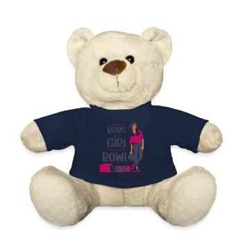 I'd Rather be Bowling retro for Man & Woman - Teddy - French Navy - Vorne