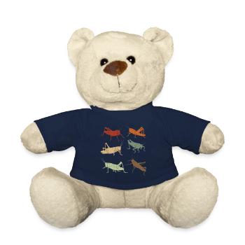Grasshopper Retro Vintage Grasshoppers - Teddy Bear - french navy - Front