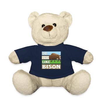 DO YOU LIKE BISON - Teddy Bear - french navy - Front