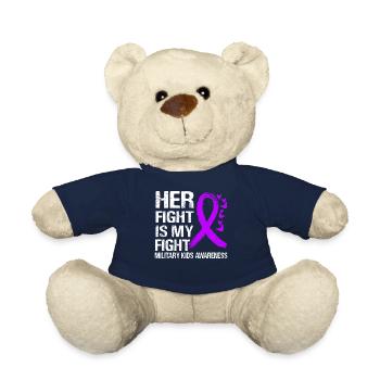 Votre lutte contre la sensibilisation des enfants militaires - Nounours - bleu marine - Devant