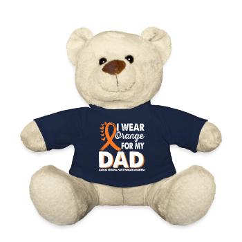 Portez de l’orange pour le soutien de papa pour le - Nounours - bleu marine - Devant