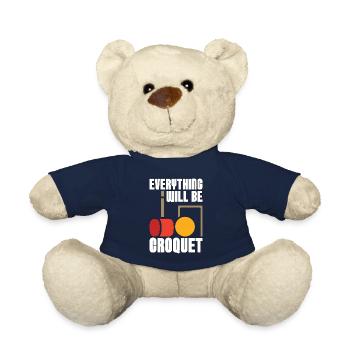 Croquet Everything Will Be Croquet Outdoor Game - Teddy Bear - french navy - Front