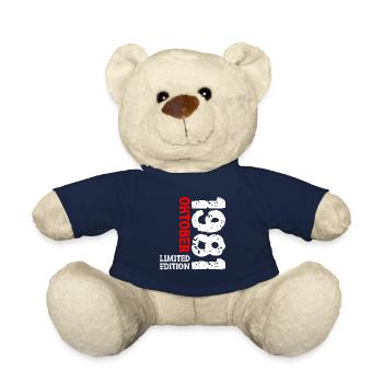 1981 Oktober Limited Edition 42. Geburtstag Deko - Teddy - French Navy - Vorne