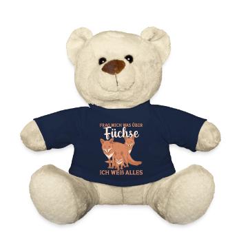 Fuchsliebhaber Füchse Fuchs Fan Fuchs Spruch - Teddy - French Navy - Vorne