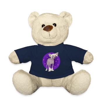 Chinese Crested Chinese Crested Gift - Teddy Bear - french navy - Front