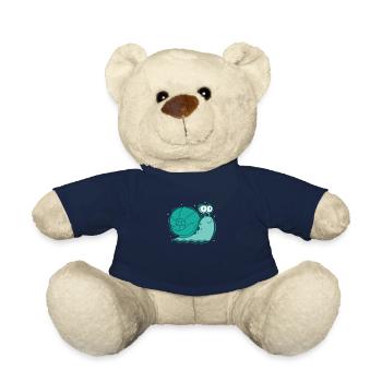 Schnecke im Comicstil Schneckenhaus Tier - Teddy - French Navy - Vorne