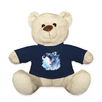 Drache mystisch Lindwurm Monster Ungeheuer Biest - Teddy - French Navy - Vorne