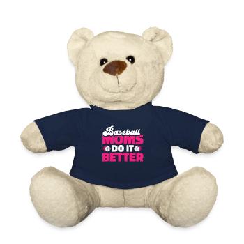 Baseball Mom Baseball Mom - Teddy Bear - french navy - Front