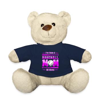 Baseball Mom Baseball Mom - Teddy Bear - french navy - Front