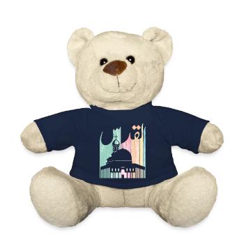 Jerusalem In arabic Language (Al Quds) القدس - Teddy Bear - french navy - Front