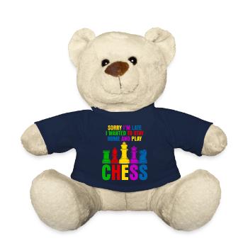 Funny Chess Pieces - Teddy - French Navy - Vorne
