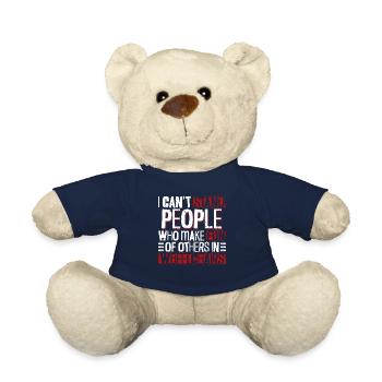 Wheelchair Wheelchair Disability Funny - Teddy Bear - french navy - Front