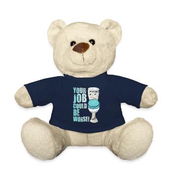 Votre travail pourrait être pire Papier toilette Lieu de travail - Nounours - bleu marine - Devant
