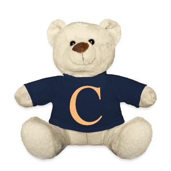 Personalised Your Name Custom Birthday Gift C - Teddy Bear - french navy - Front