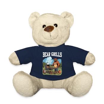 Bear Grills Barbecue BBQ Grillades Camping Sauvage - Nounours - bleu marine - Devant