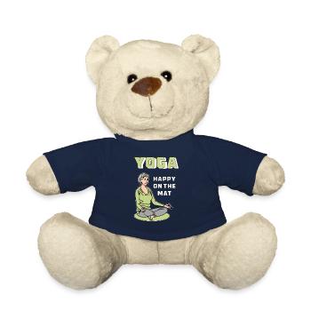 YOGA HAPPY ON THE MAT - Teddy Bear - french navy - Front