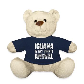 iguana is my spirit animal - Teddy Bear - french navy - Front