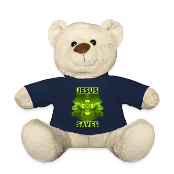 Jesus Christus, Christliches Kreuz, Jesus Saves - Teddy - French Navy - Vorne