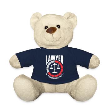 Lawyer Gift Law School Student Humor Lawyer - Teddy Bear - french navy - Front