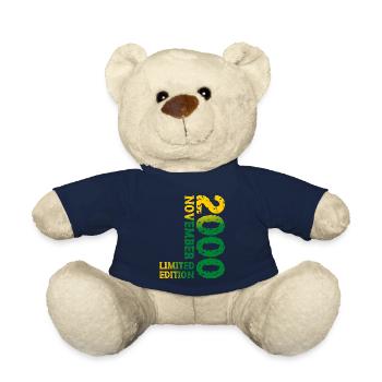 2000 November Limited Edition 23. Geburtstag Deko - Teddy - French Navy - Vorne