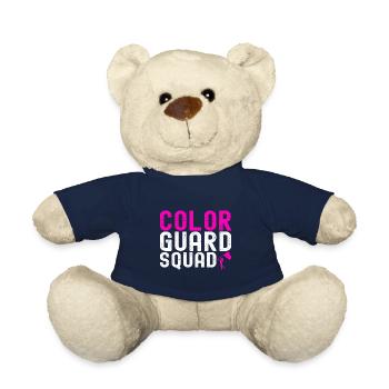 Drapeau agitant la fanfare garde de couleur - Nounours - bleu marine - Devant