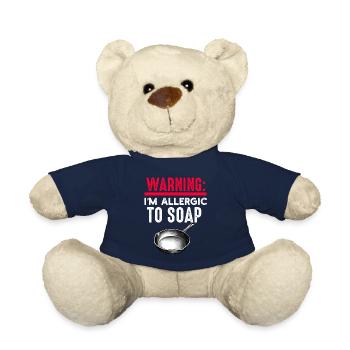 Poêle en fonte Lover Friture Poêle Drôle De Cuisson - Nounours - bleu marine - Devant