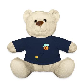 Be Free! Motivational Design To Continue The Path - Teddy Bear - french navy - Front
