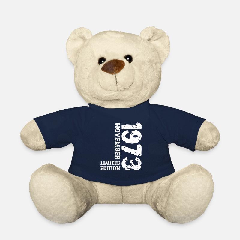 1973 November Limited Edition 50th Birthday Decoration - Teddy Bear - french navy
