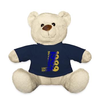 1989 November Limited Edition 34th Birthday Decoration - Teddy Bear - french navy - Front