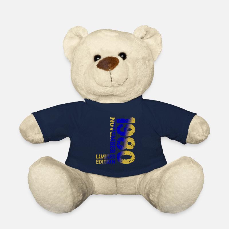 1980 November Limited Edition 43. Geburtstag Deko - Teddy - French Navy